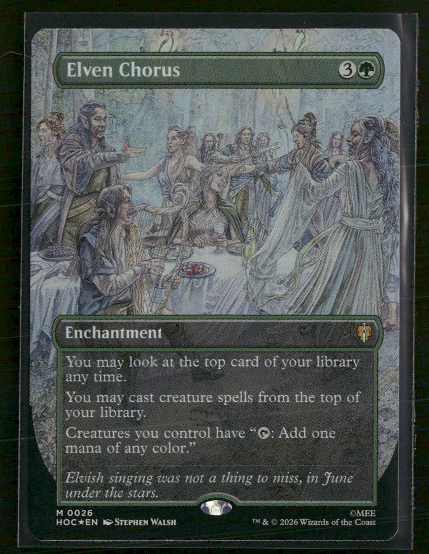The Hobbit: Eternal-Legal Elven Chorus (Borderless) Foil #26