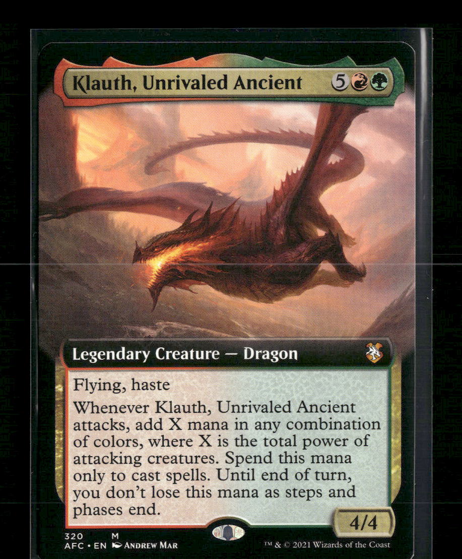 Adventures in the Forgotten Realms Klauth, Unrivaled Ancient (Extended Art) #320