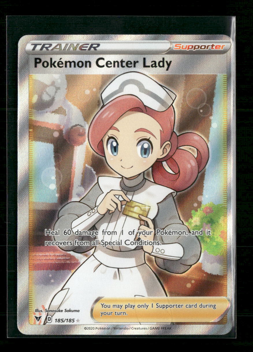 SWSH04: Vivid Voltage Pokemon Center Lady (Full Art) #185/185