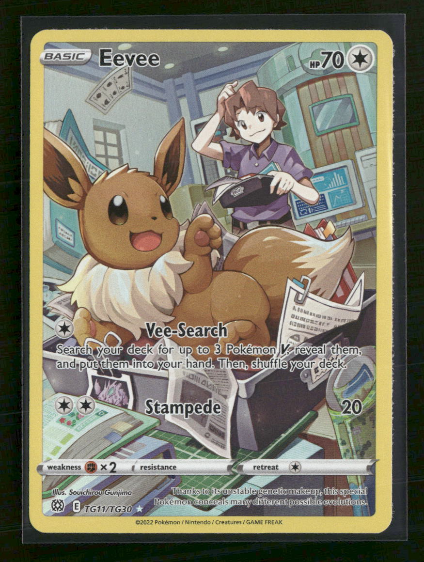 SWSH09: Brilliant Stars Trainer Gallery Eevee #TG11/TG30