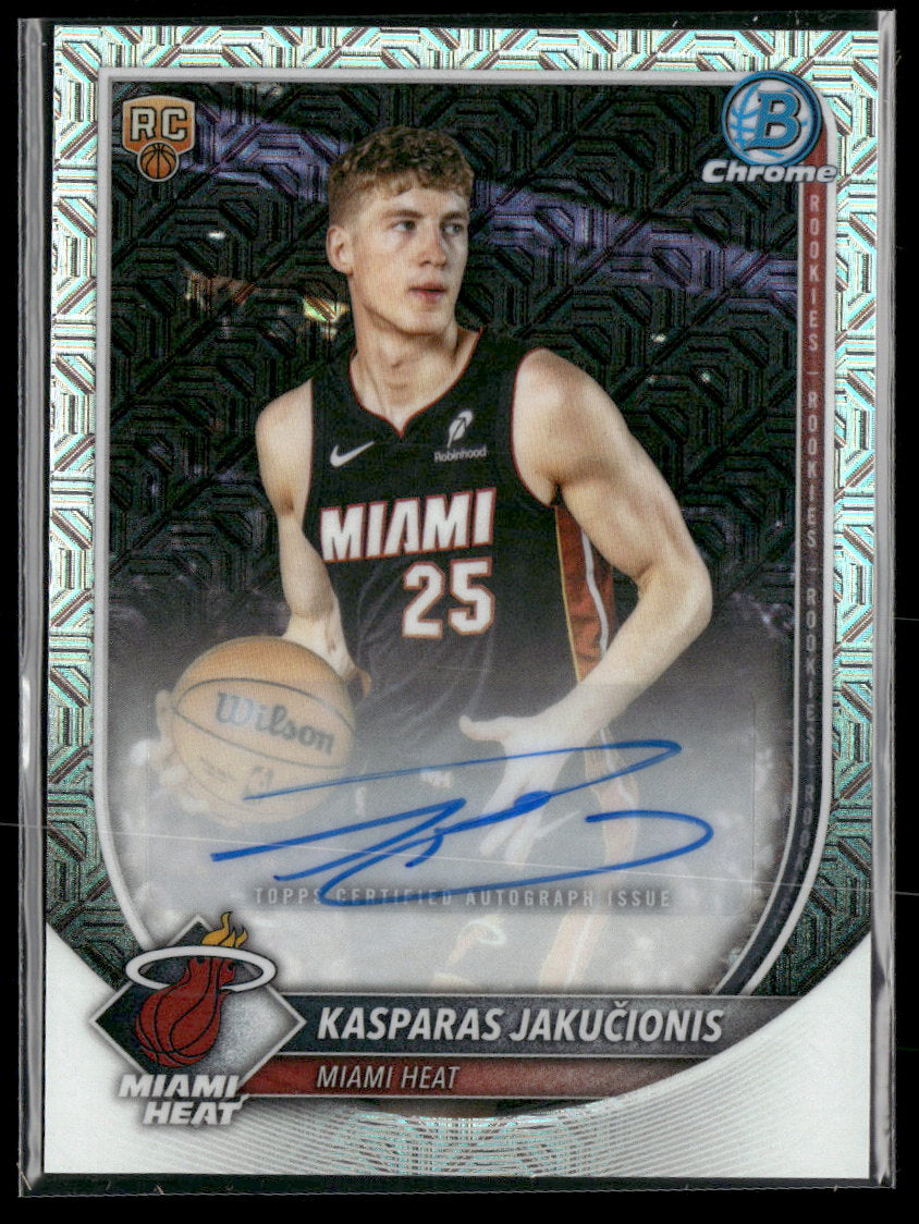 2025-26 Bowman Chrome Auto Mojo Kasparas Jakučionis AU #BCA-KJ