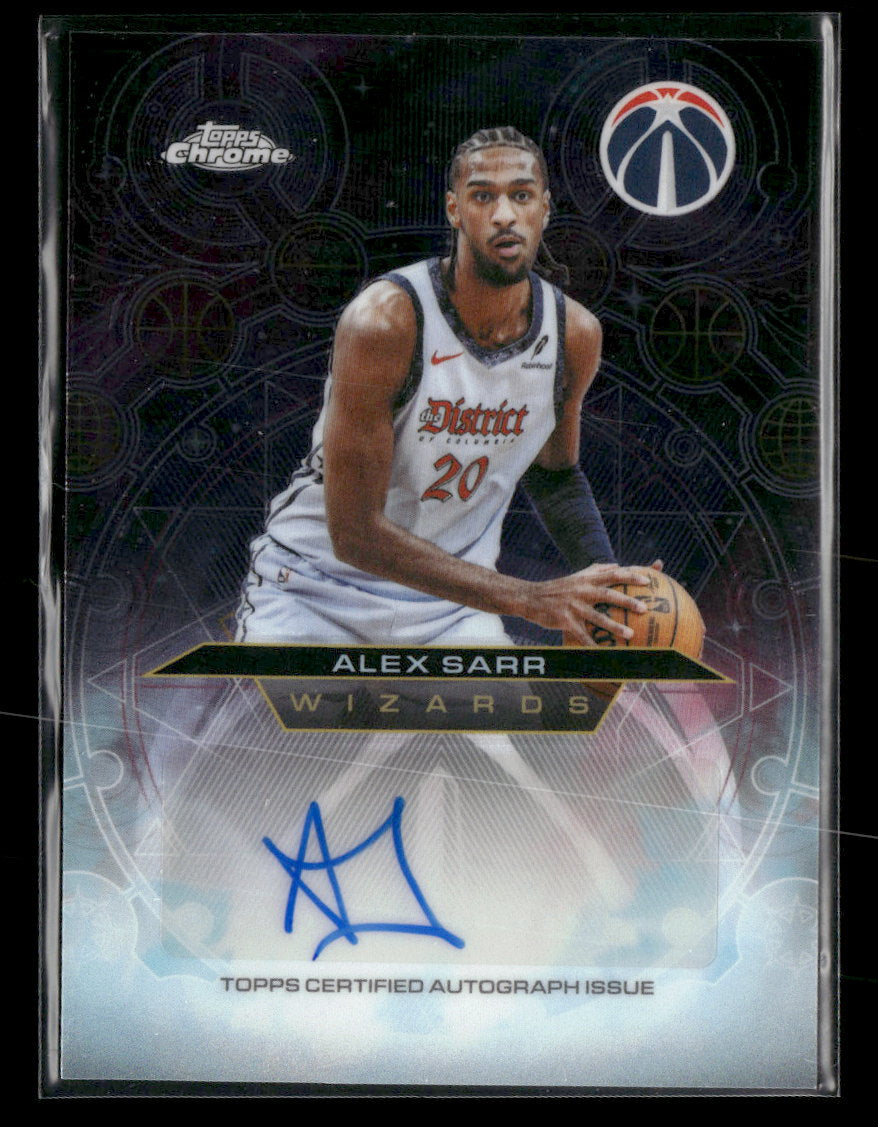 2025-26 Topps Chrome Update Chromographs Alex Sarr AU #CH-AS