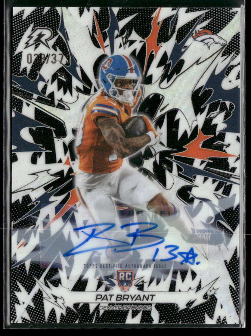2025 Topps Resurgence Signatures Black & White Refractor Pat Bryant#/375 AU #129