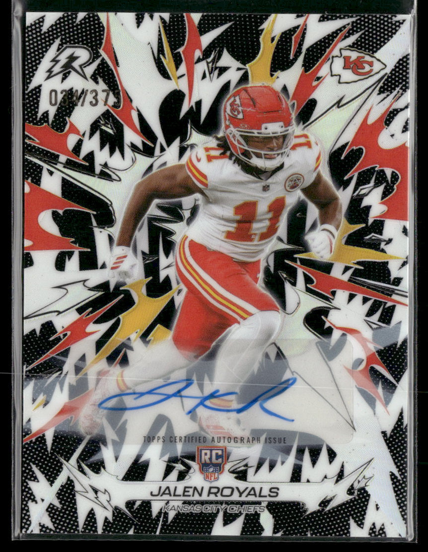 2025 Topps Resurgence Signatures Black & White Refractor Jalen Royals #/375 #144