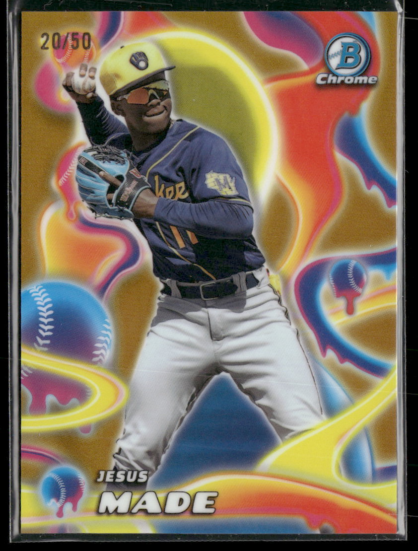 2025 Bowman Chrome Melt Mashers Gold Jesus Made #/50 #MM-16