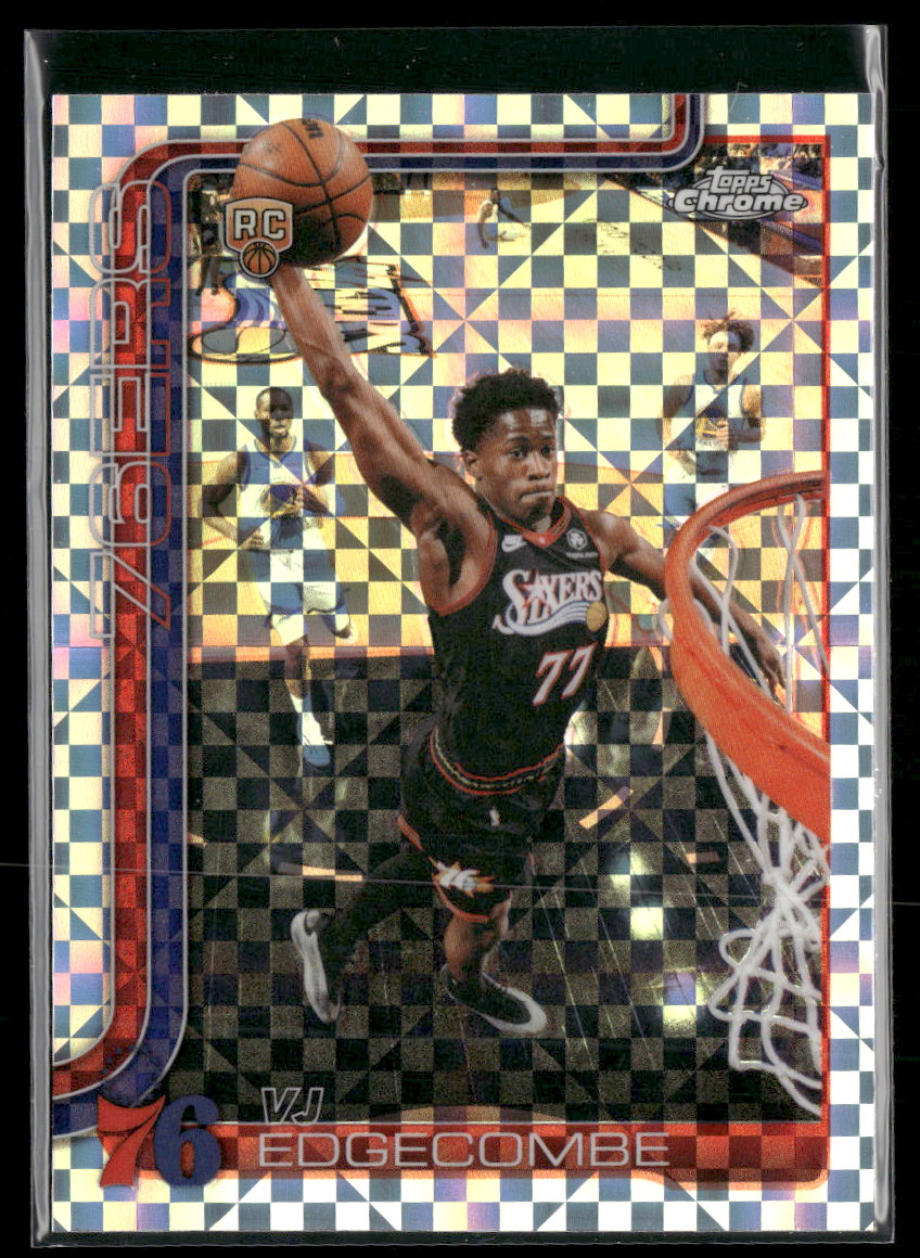 2025-26 Topps Chrome Update X-Fractor VJ Edgecombe RC #153