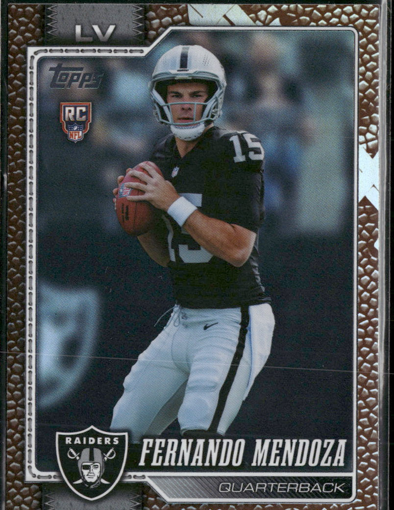 2026 Topps Flagship Football Leather Foil Fernando Mendoza #301