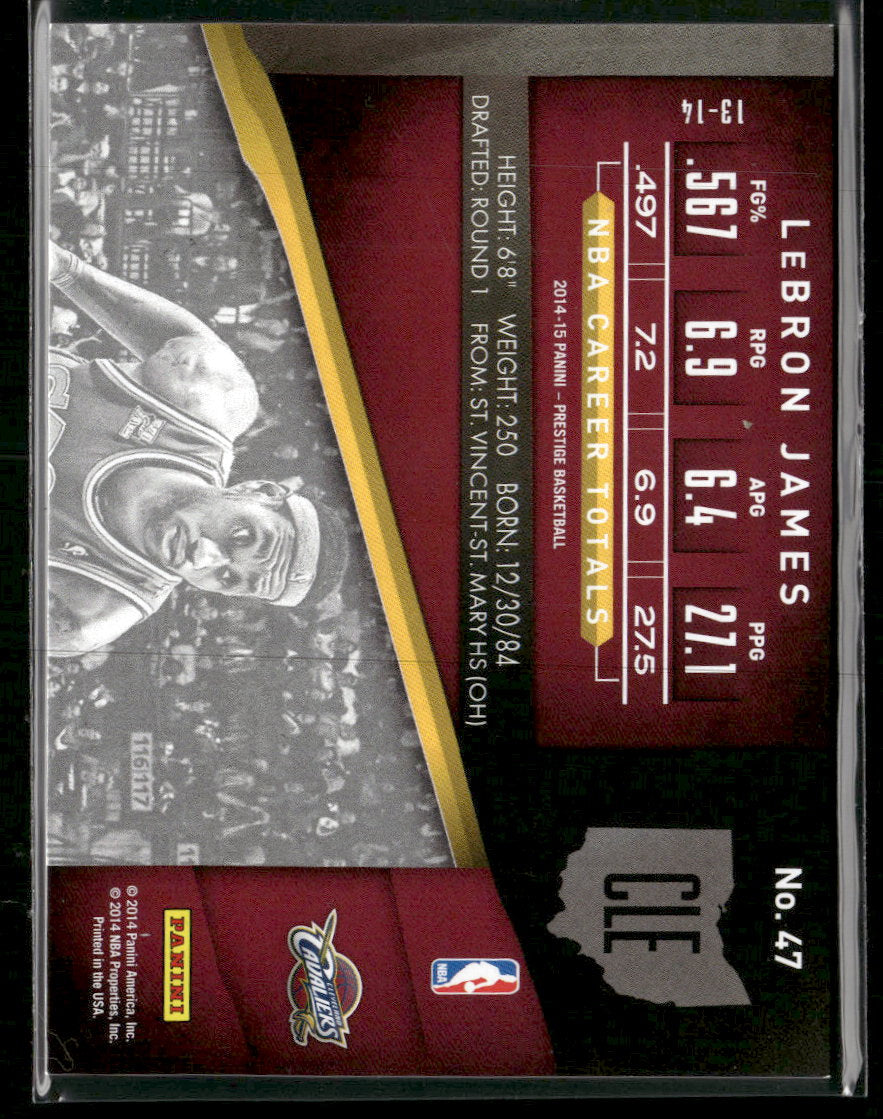 2014-15 Panini Prestige LeBron James #47