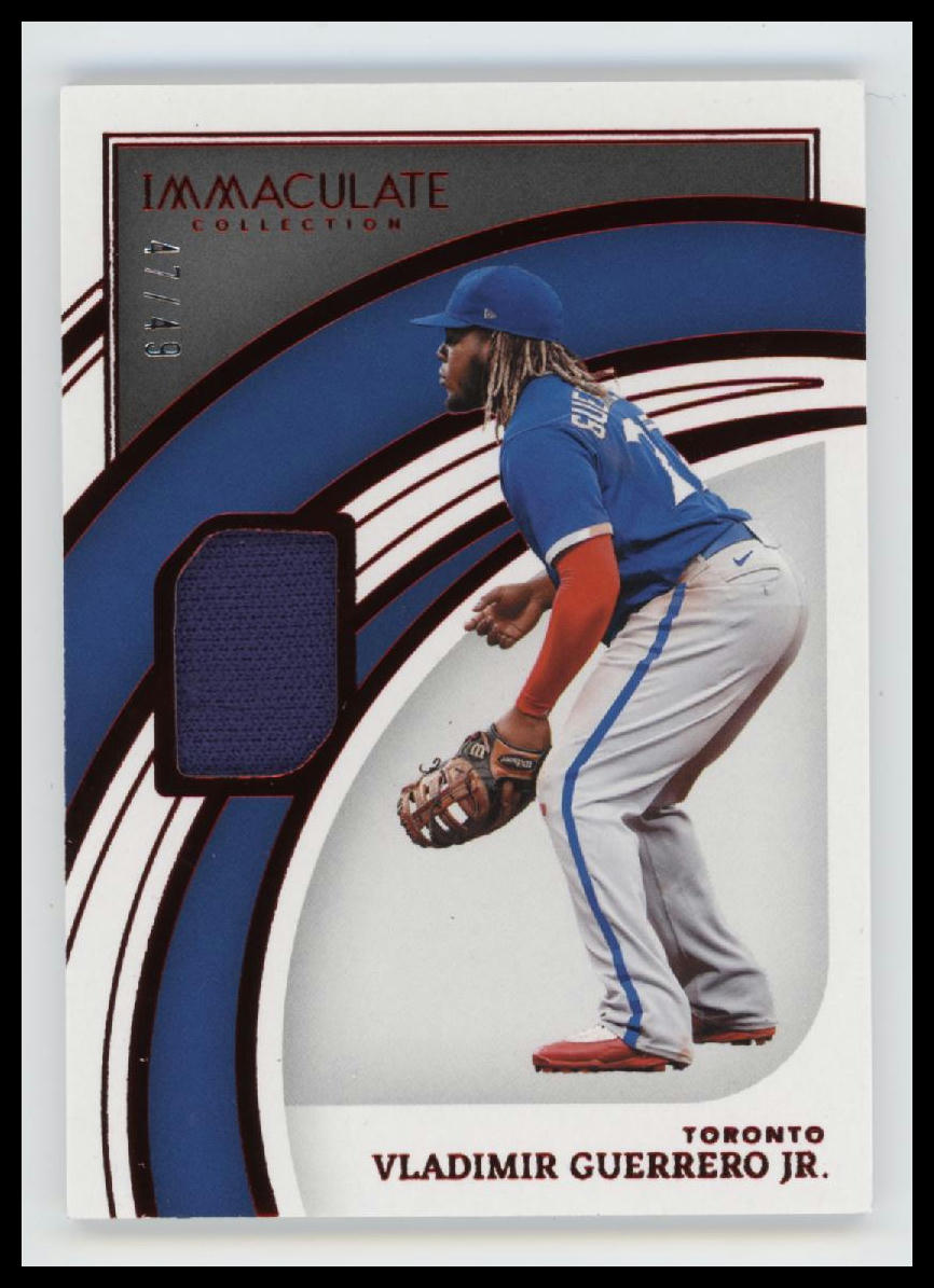2022 Panini Immaculate Collection Red Vladimir Guerrero Jr. #/49 #66