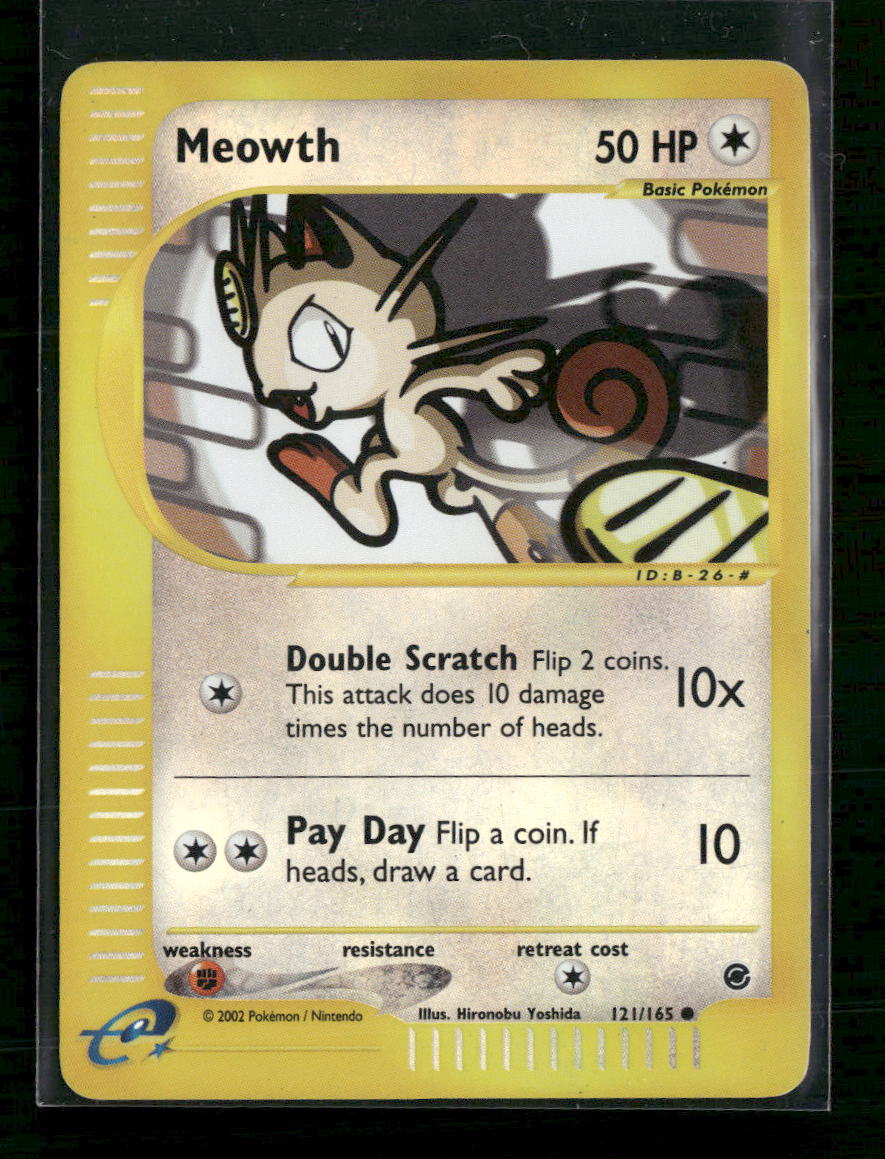 Expedition Meowth Reverse Holo #121/165