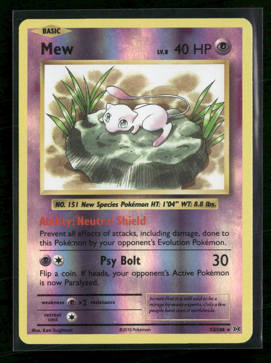 XY - Evolutions Mew Reverse Holo #53/108