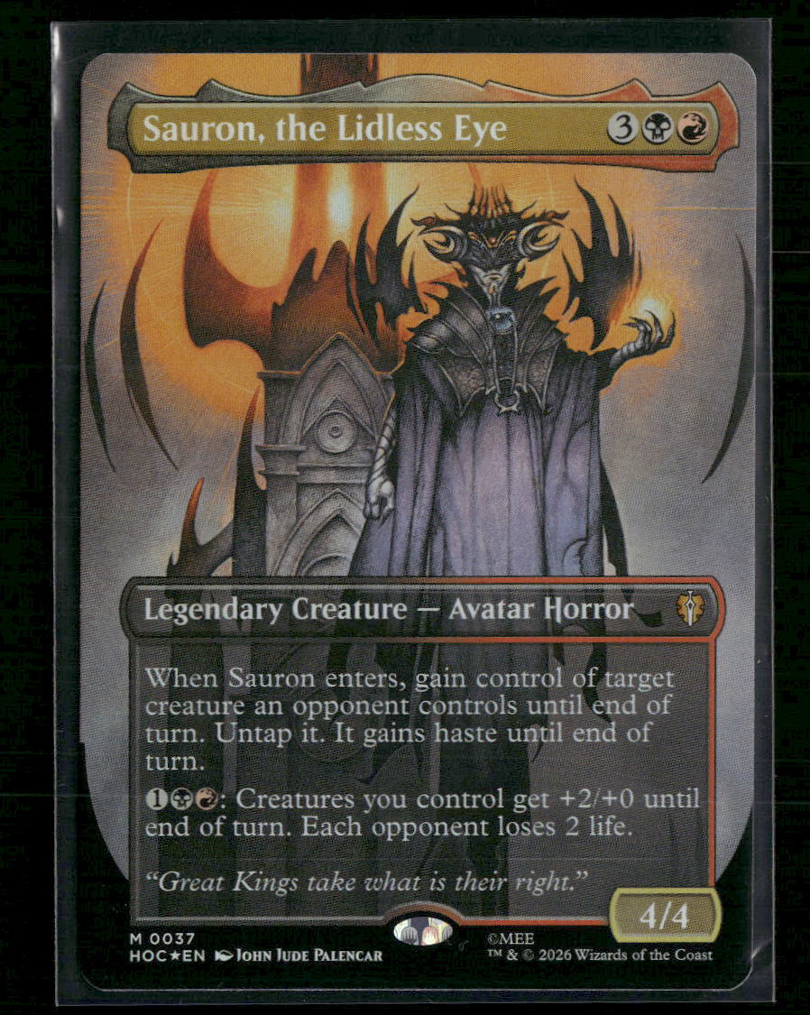 The Hobbit: Eternal-Legal Sauron, the Lidless Eye (Borderless) Foil #37
