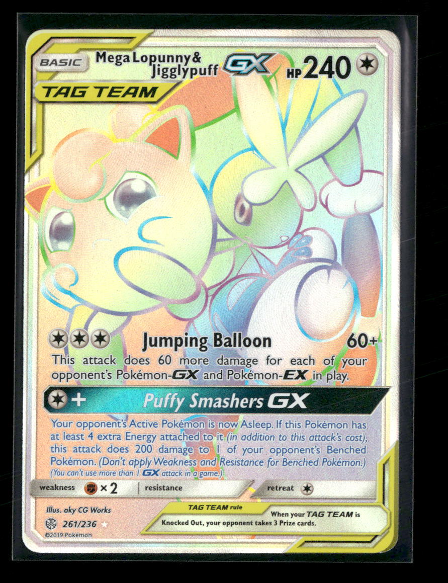SM - Cosmic Eclipse Mega Lopunny & Jigglypuff GX (Secret) #261/236