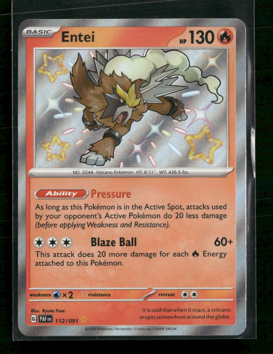 SV: Paldean Fates Entei #112/091