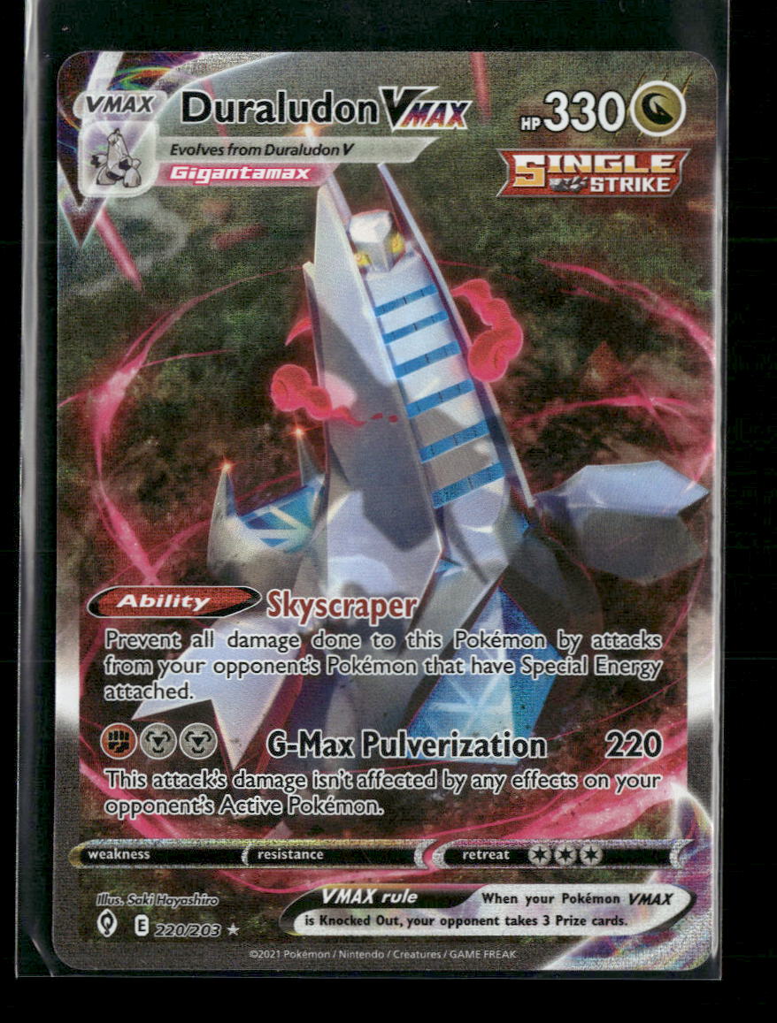 SWSH07: Evolving Skies Duraludon VMAX (Alternate Art Secret) #220/203