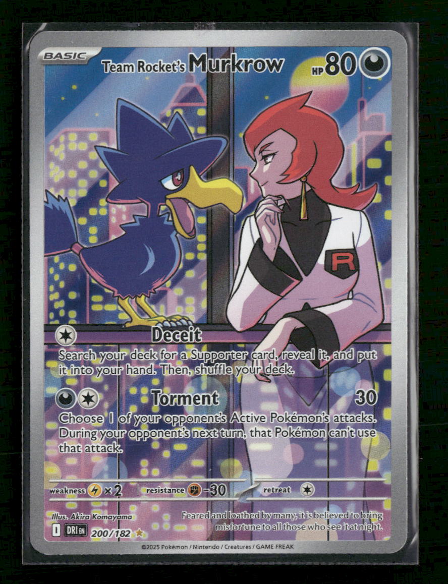 SV10: Destined Rivals Team Rocket's Murkrow #200/182