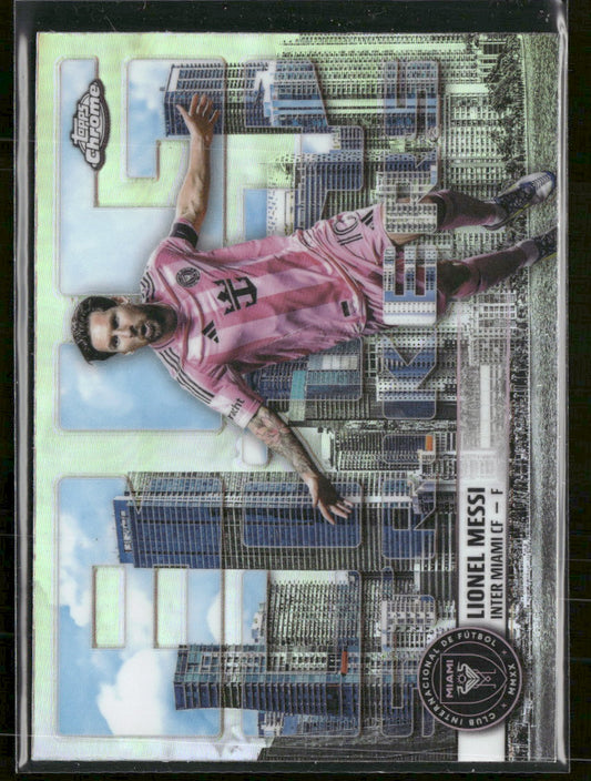 2025 Topps Chrome MLS Big City Strikers Lionel Messi #BCS-10