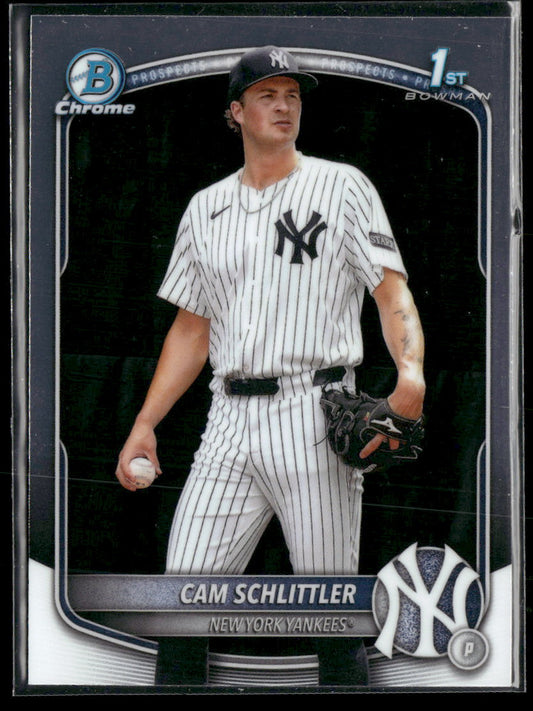2025 Bowman Chrome Prospects Cam Schlittler #BCP-166