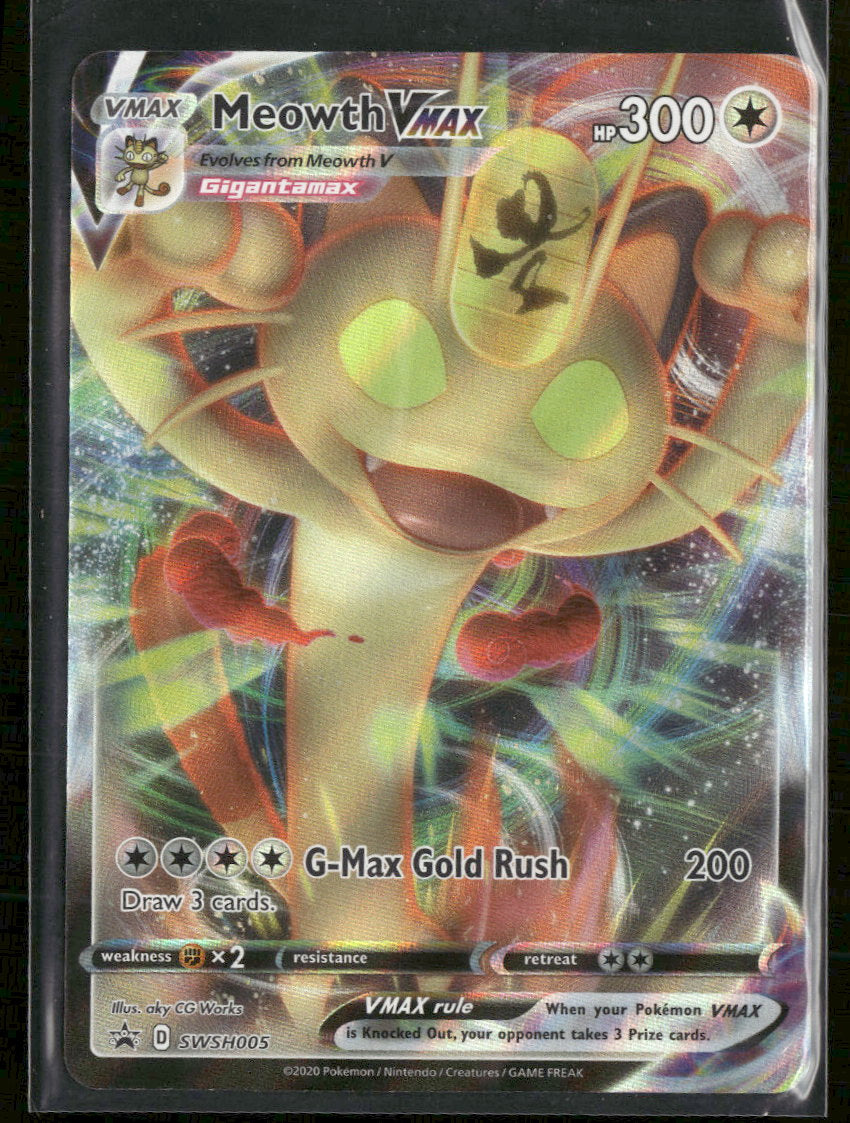 SWSH: Sword & Shield Promo Cards Meowth VMAX #SWSH005