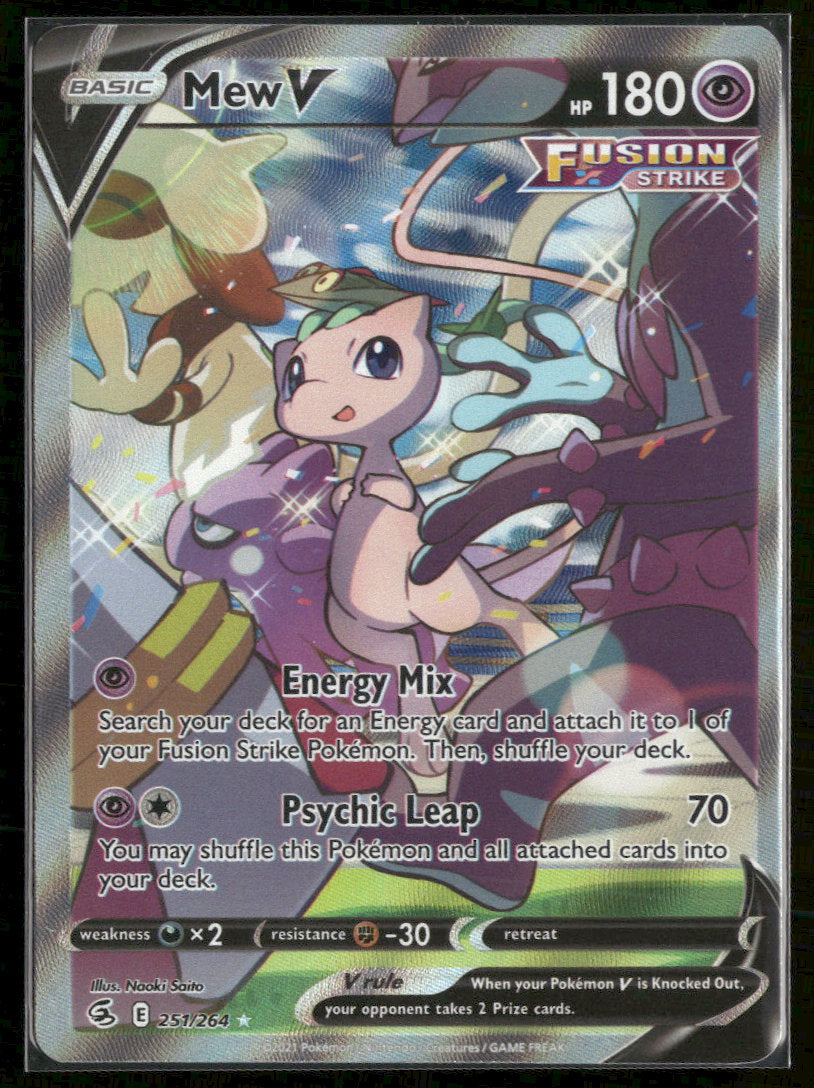 SWSH08: Fusion Strike Mew V (Alternate Full Art) #251/264