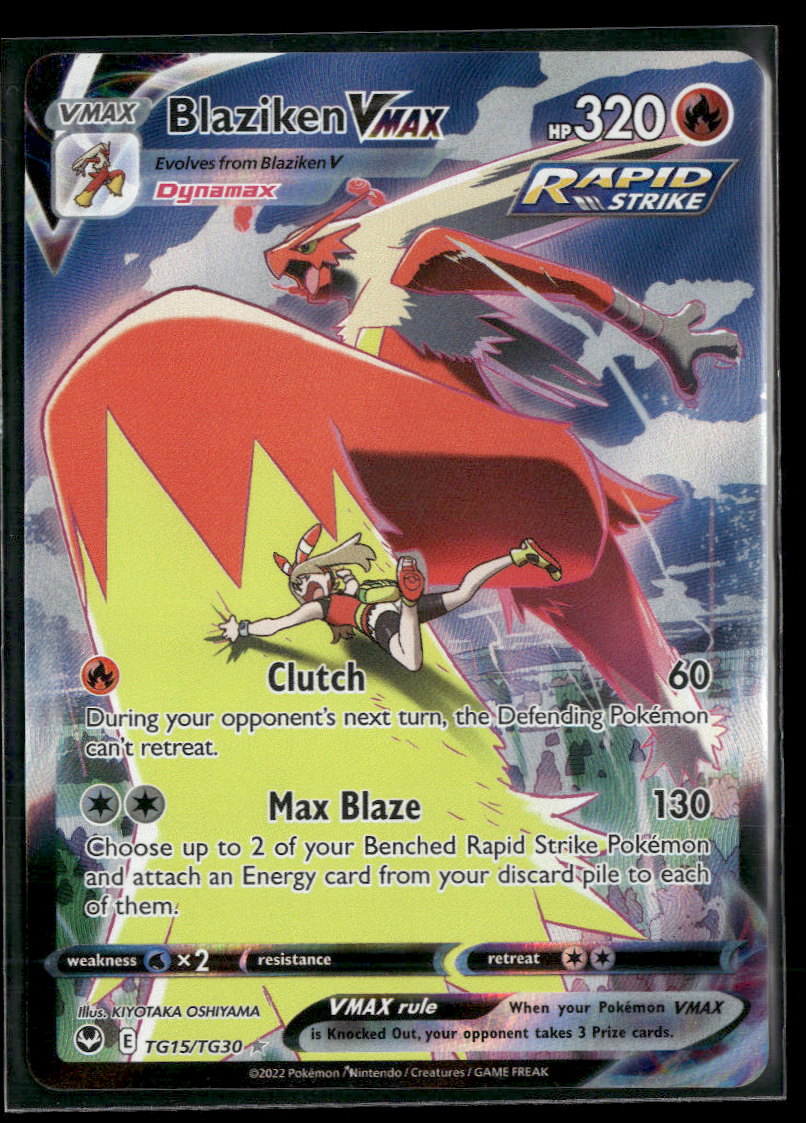 SWSH12: Silver Tempest Trainer Gallery Blaziken VMAX #TG15/TG30