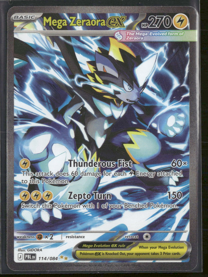 ME05: Pitch Black Mega Zeraora ex #114/084