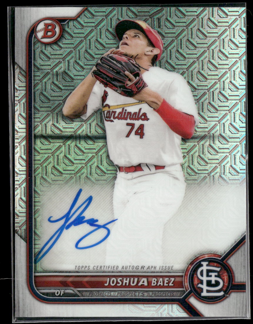 2022 Bowman Chrome Chrome Mojo Autographs Joshua Baez AU #BCMA-JB