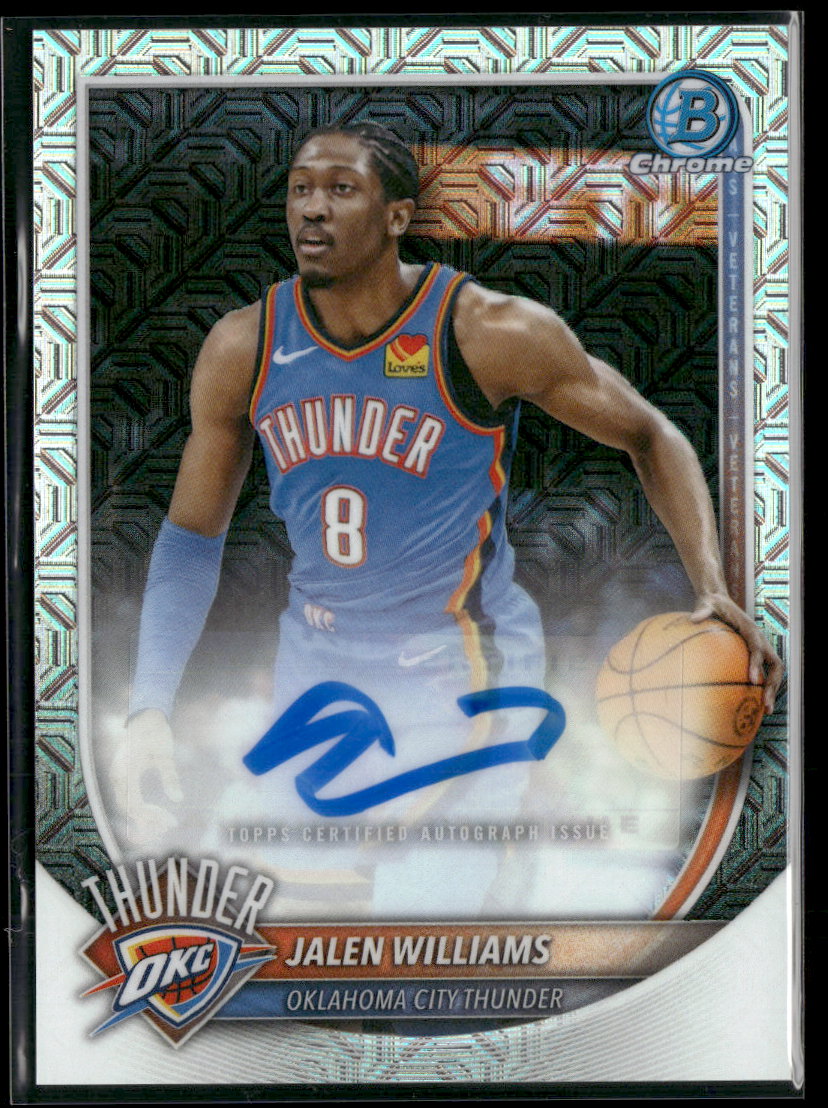 2025-26 Bowman Chrome Mojo Jalen Williams AU #BCA-JL
