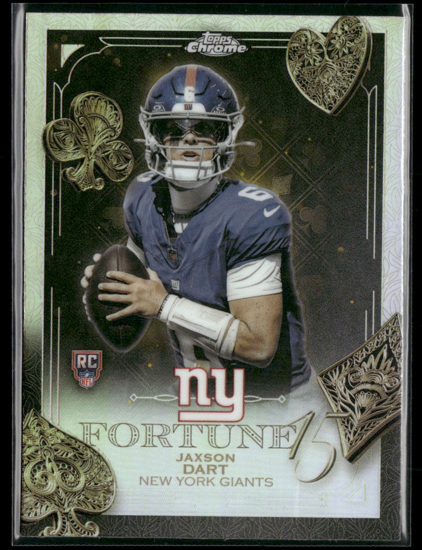 2025 Topps Chrome Fortune 15 Refractor Jaxson Dart #F15-23