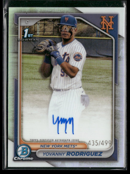 2024 Bowman Chrome Prospect AU Refractors Yovanny Rodriguez #/499 AU #CPA-YR