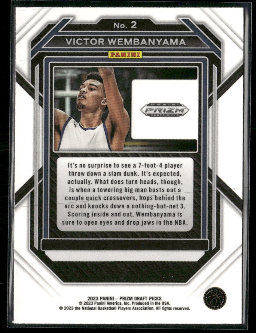 2023 Panini Prizm Draft Picks Victor Wembanyama #2