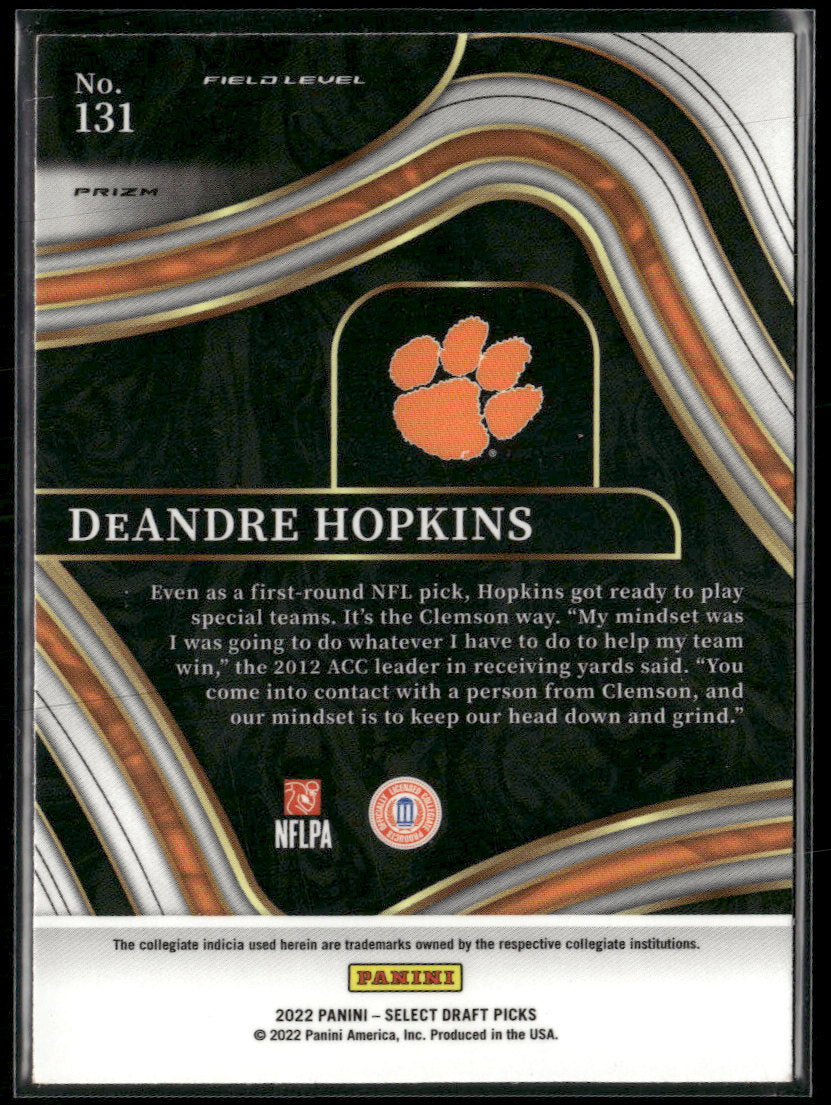 2022 Panini Select Draft Picks Dragon Scale Prizm DeAndre Hopkins #131
