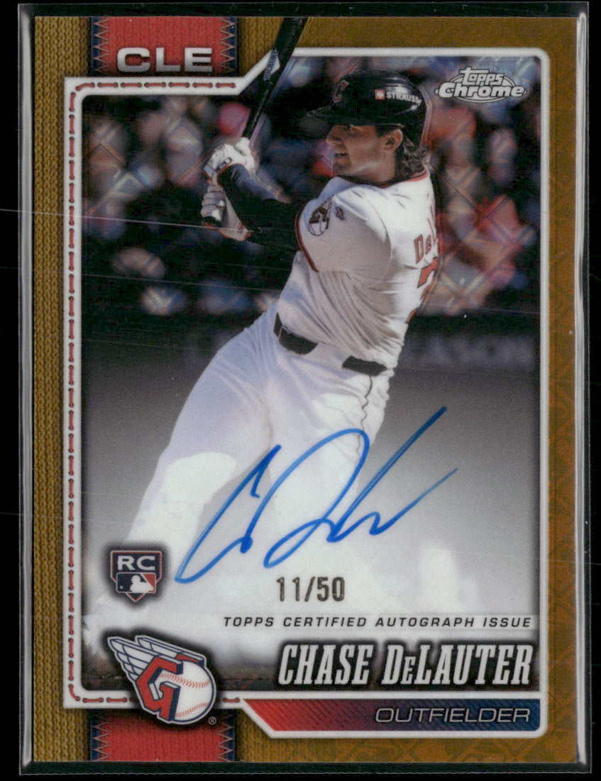 2026 Topps Logofractor Edition AU Gold Refractors Chase DeLauter #/50 AU #RA-CD