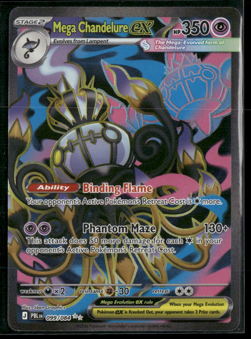 ME05: Pitch Black Mega Chandelure ex #099/084