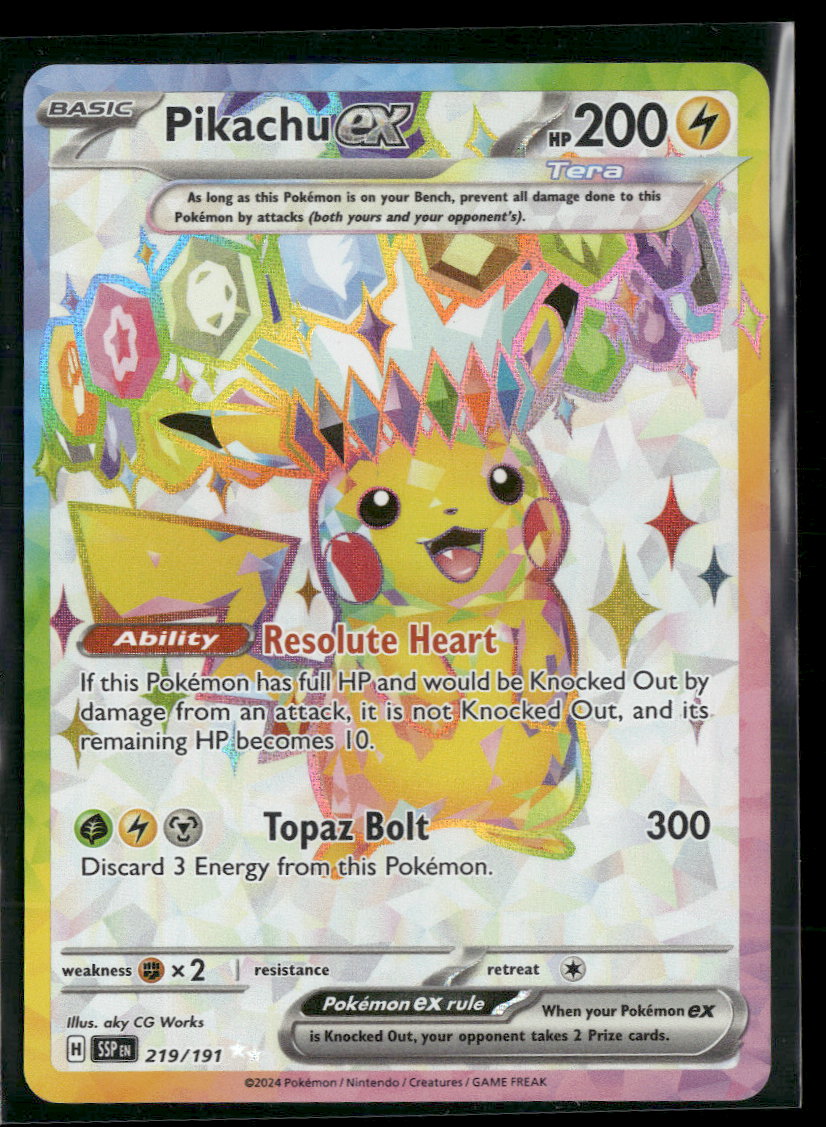SV08: Surging Sparks Pikachu ex #219/191