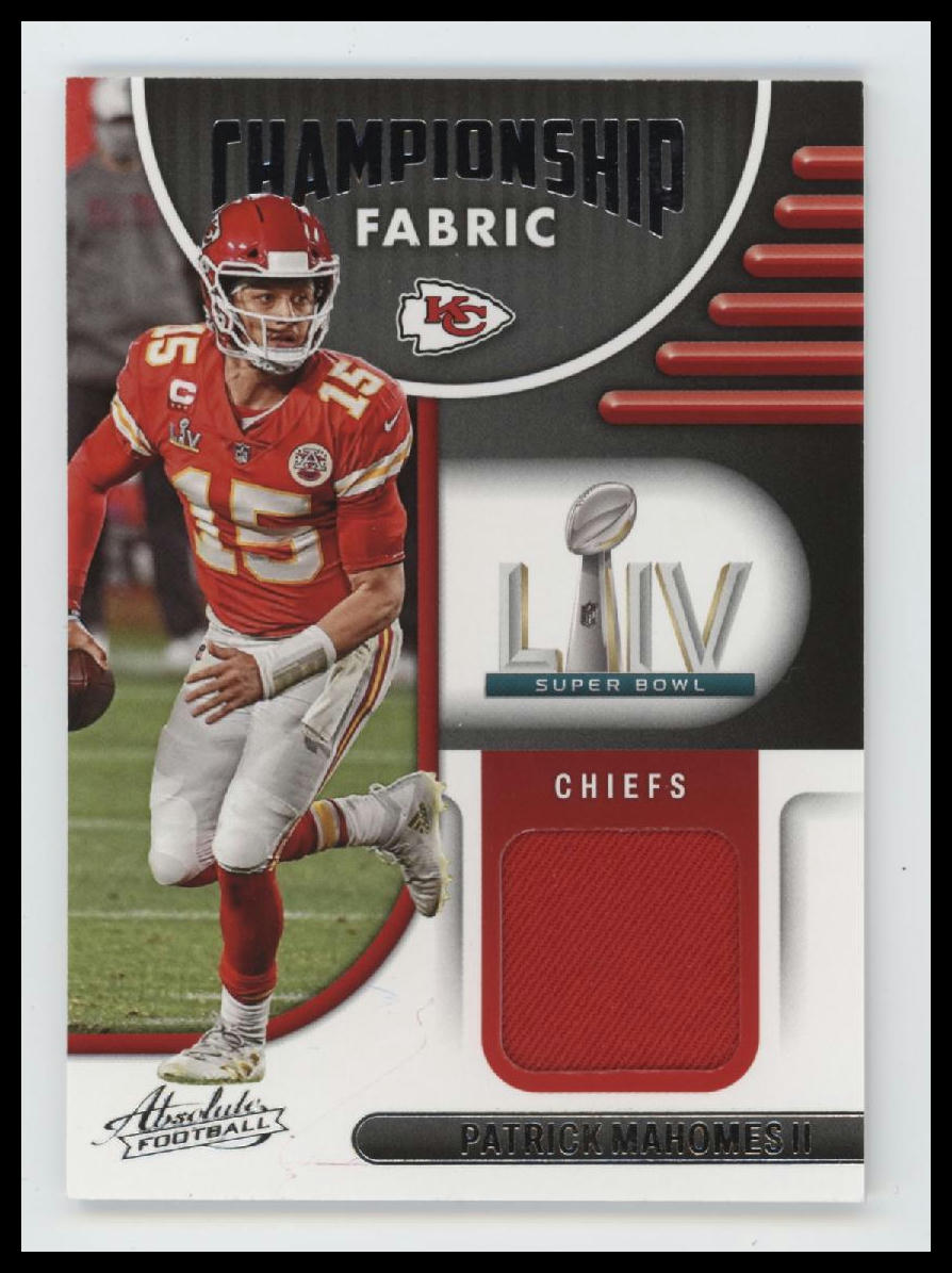 2022 Panini Absolute Championship Fabric Patrick Mahomes II #CF-3