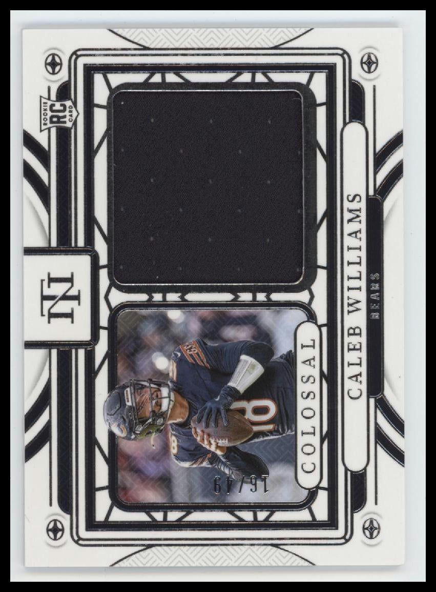 2024 Panini National Treasures Century Materials #/49 Caleb Williams #CM-CWS