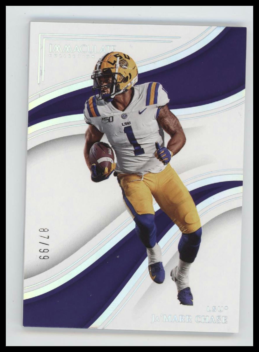 2023 Panini Immaculate Collection Collegiate Ja'Marr Chase #/99 #20