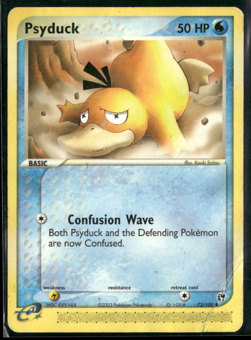 Sandstorm Psyduck #73/100 Damaged