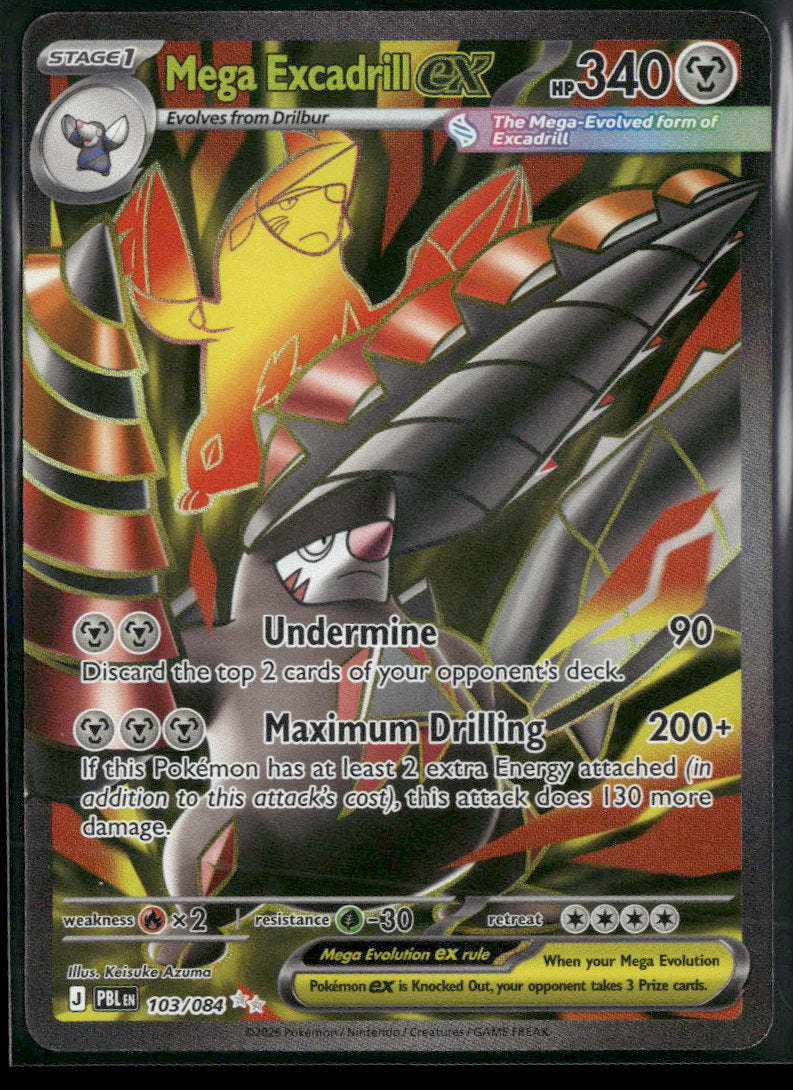 ME05: Pitch Black Mega Excadrill ex #103/084