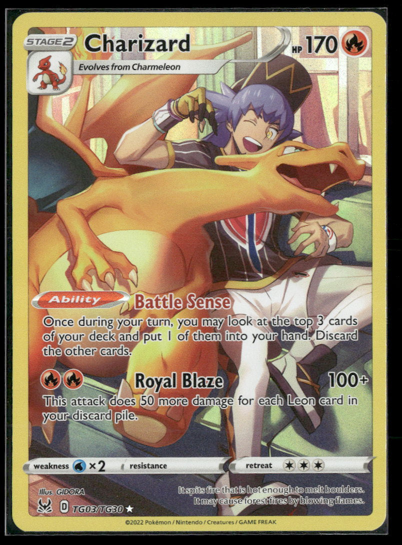 SWSH11: Lost Origin Trainer Gallery Charizard #TG03/TG30