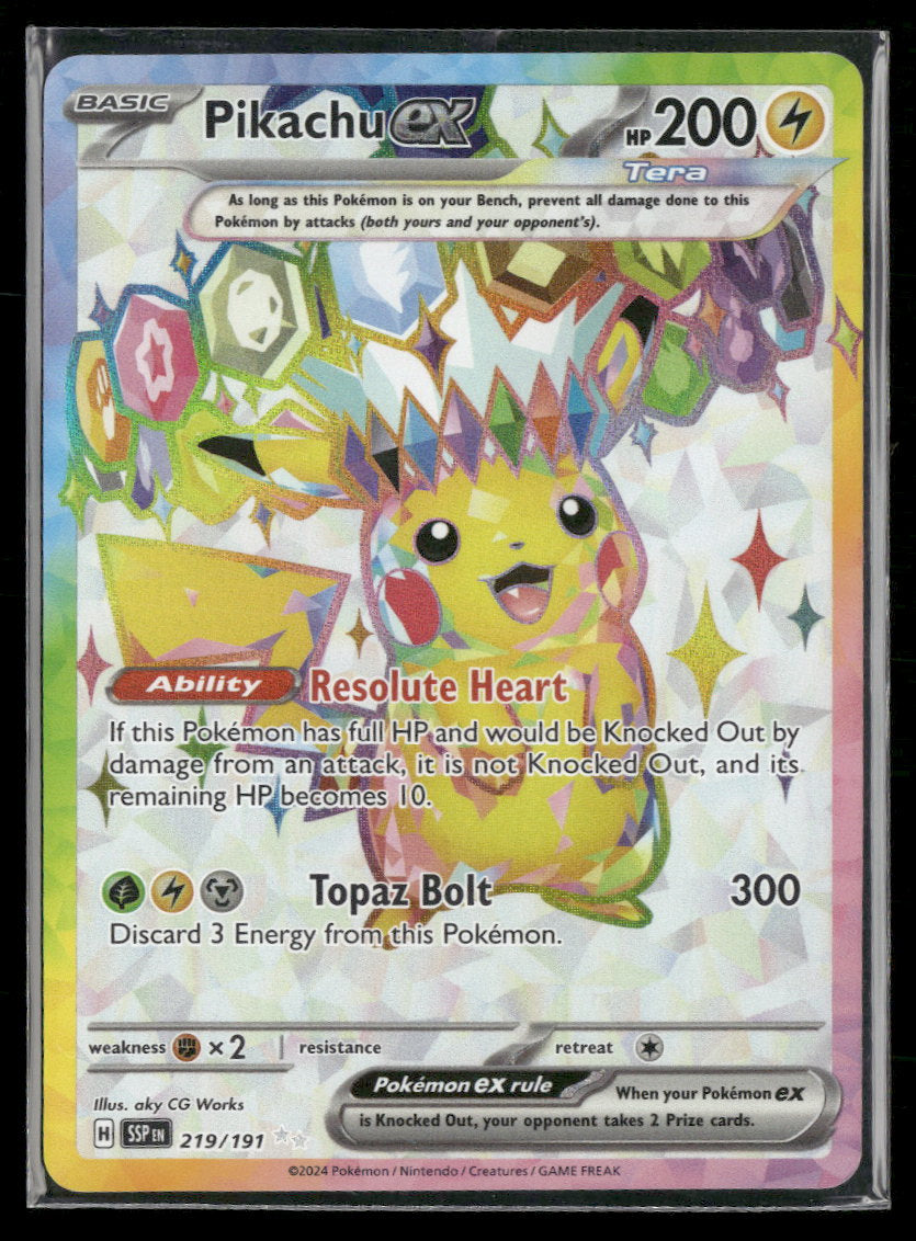 SV08: Surging Sparks Pikachu ex #219/191