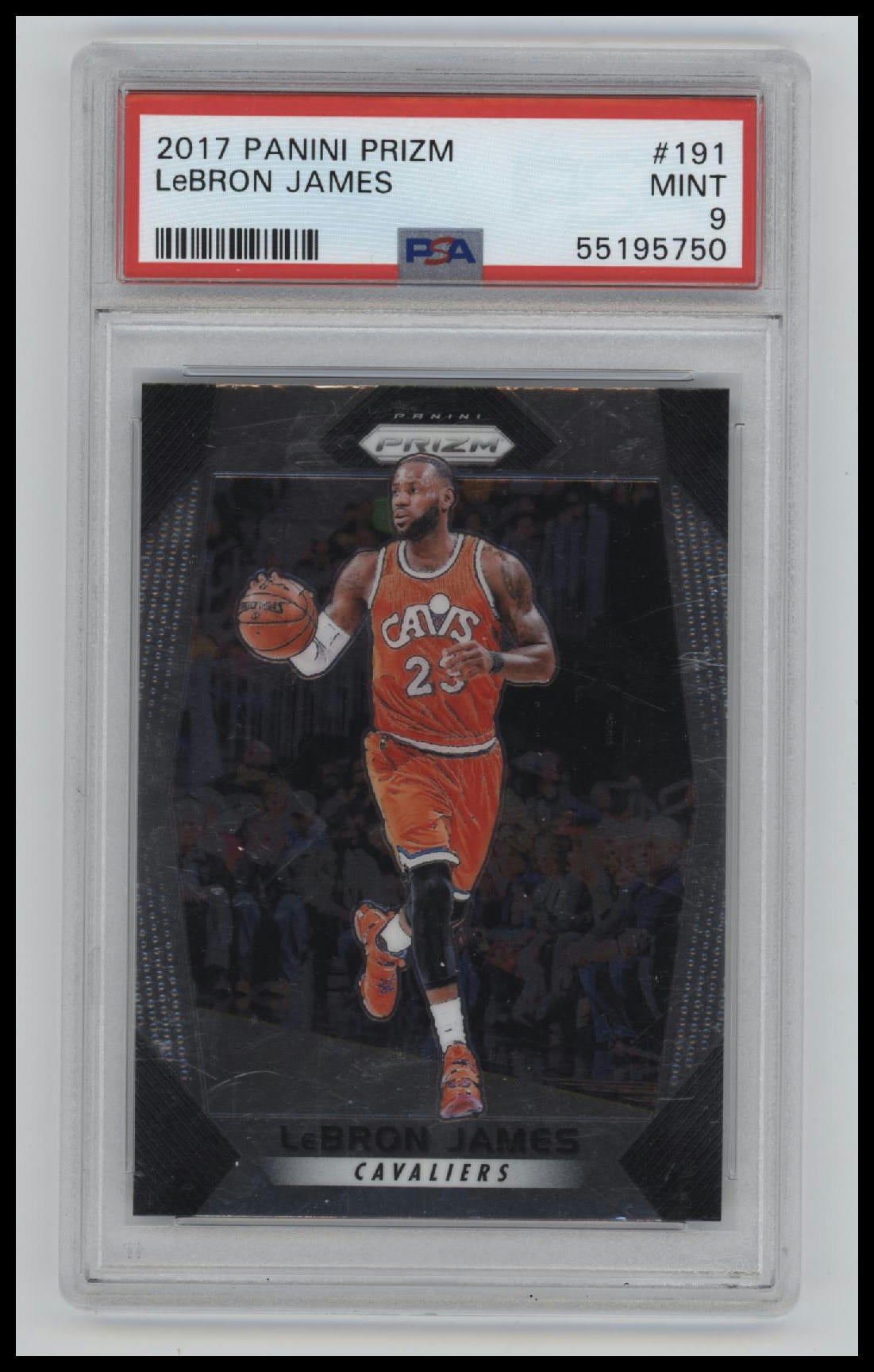 2017 Panini Prizm Lebron James 9 PSA #191