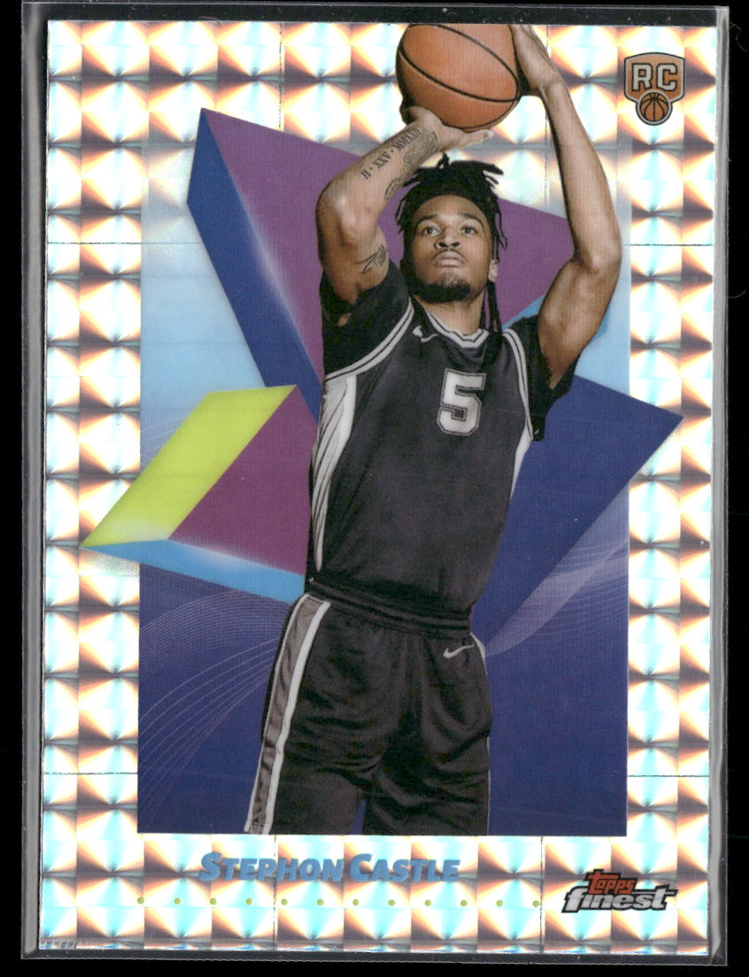 2024-25 Finest X-Fractor Stephon Castle RC #85