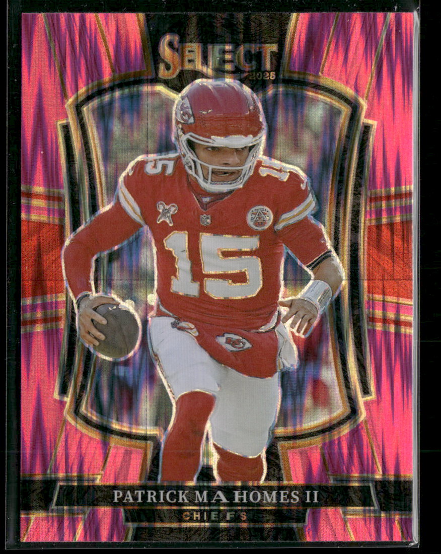 2025 Panini Select Pink Prizm Shock Patrick Mahomes II #107