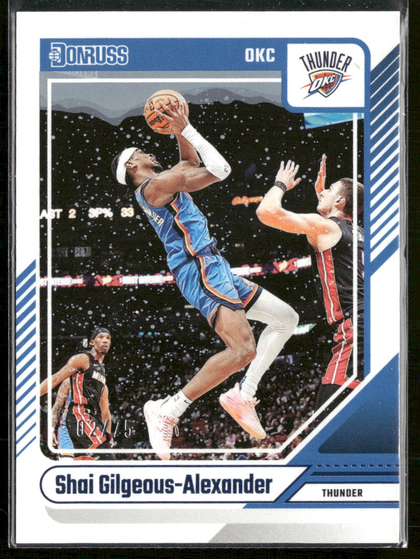 2024-25 Donruss Shai Gilgeous-Alexander /75 #123