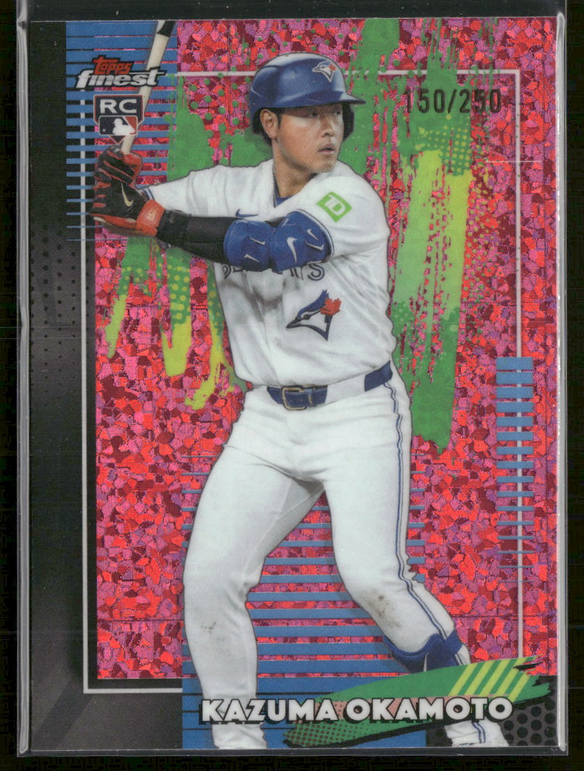 2026 Finest Pink Mini-Diamond Refractors Kazuma Okamoto RC #/250 #34
