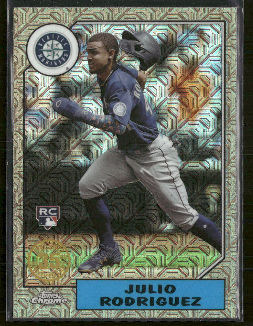 2022 Topps Update Baseball 35th Anniversary Chrome Julio Rodriguez #T87C-30