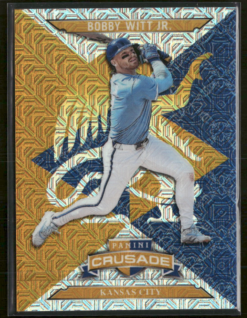2025 Panini Crusade Crusade Gold Bobby Witt Jr. #/10 #84