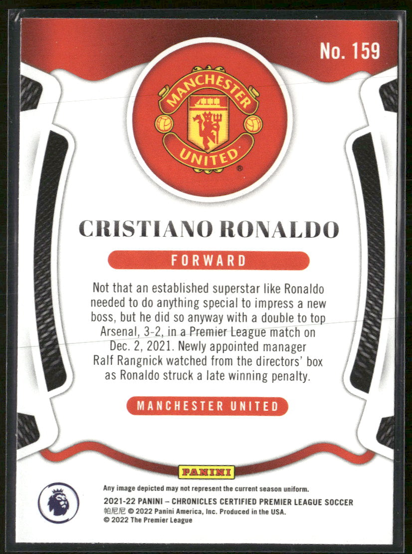 2021-22 Panini Chronicles Certified Premier League Cristiano Ronaldo #159